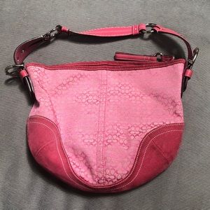 Authentic Pink Coach Hobo Purse